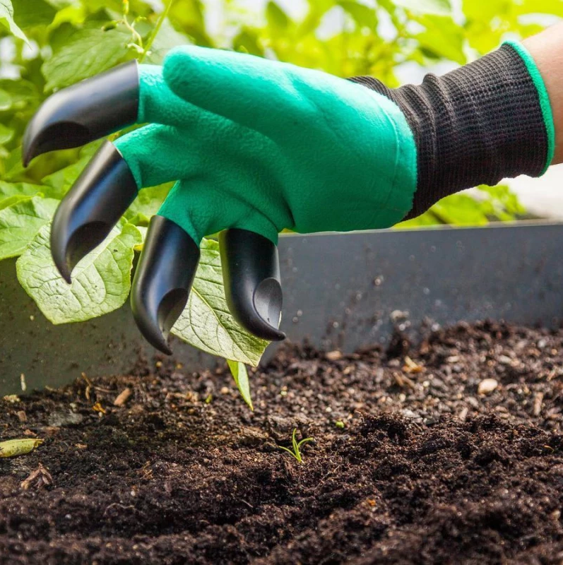 Universal Garden Gloves With Claws For Digging